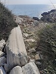 Archeologisch strand zuil