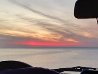 Rode zonsondergang
