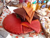 Flinterdunne gedroogde fruitvellen