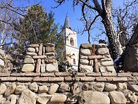 Muur rond Bodbe Monastery 