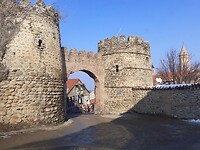 Aankomst Sighnaghi oude stad