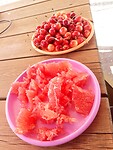 Kersen en pompelmoes