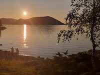 Late zonsondergang