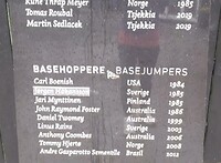 Omgekomen base jumpers