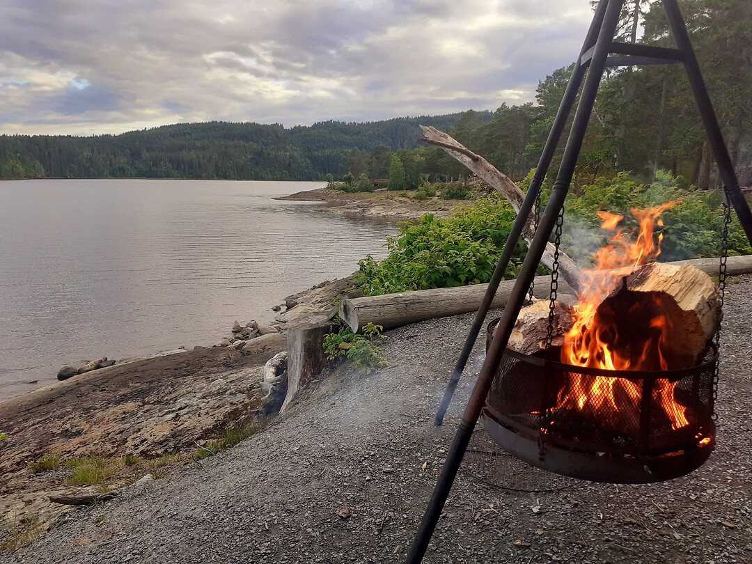 Warm vuur als afsluiter van de dag