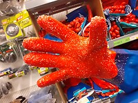 Grip-handschoen voor vis te kuisen