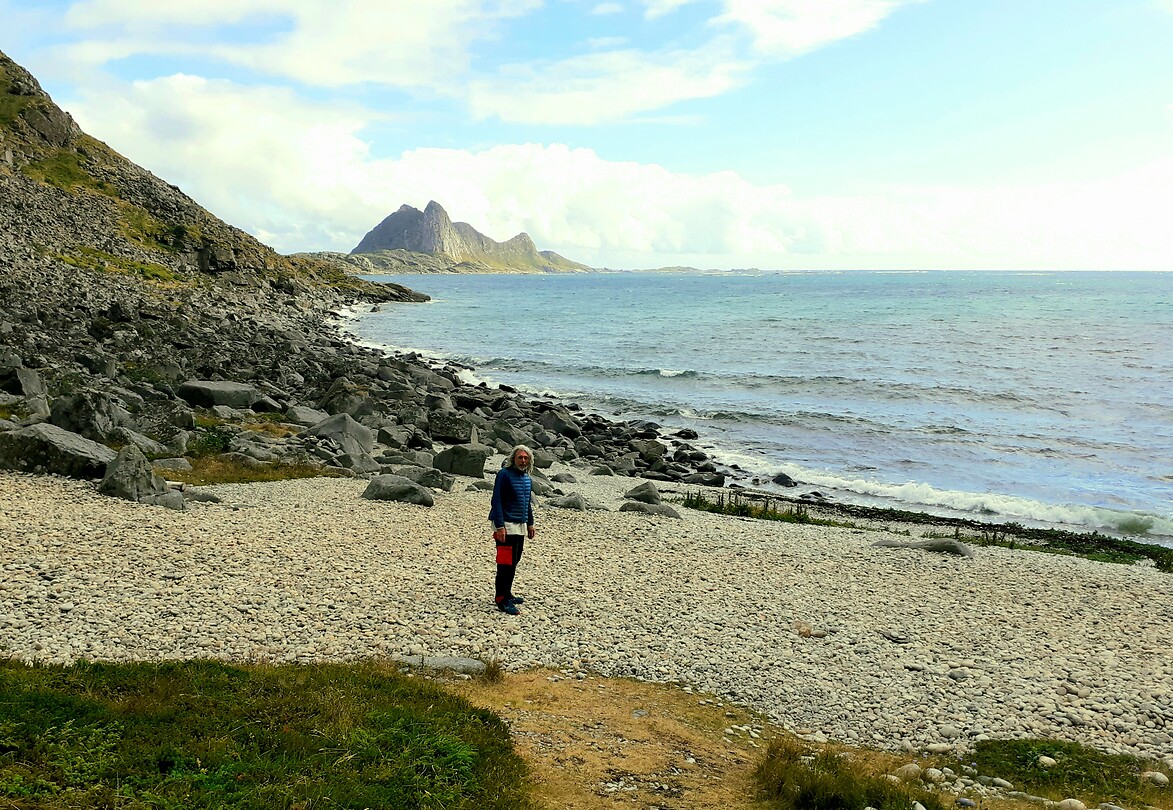 Aankomst keienstrand