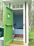Binnenkant compost-toilet