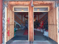 Ingang Kerstman-shop