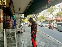 Straat met vele vuurwapens-shops