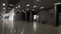 Groot treinstation leeg