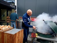 Bakken van hamburgers