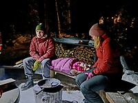 Een zoon van Laura, Kaarlo met Heli en hun dochtertje Keera