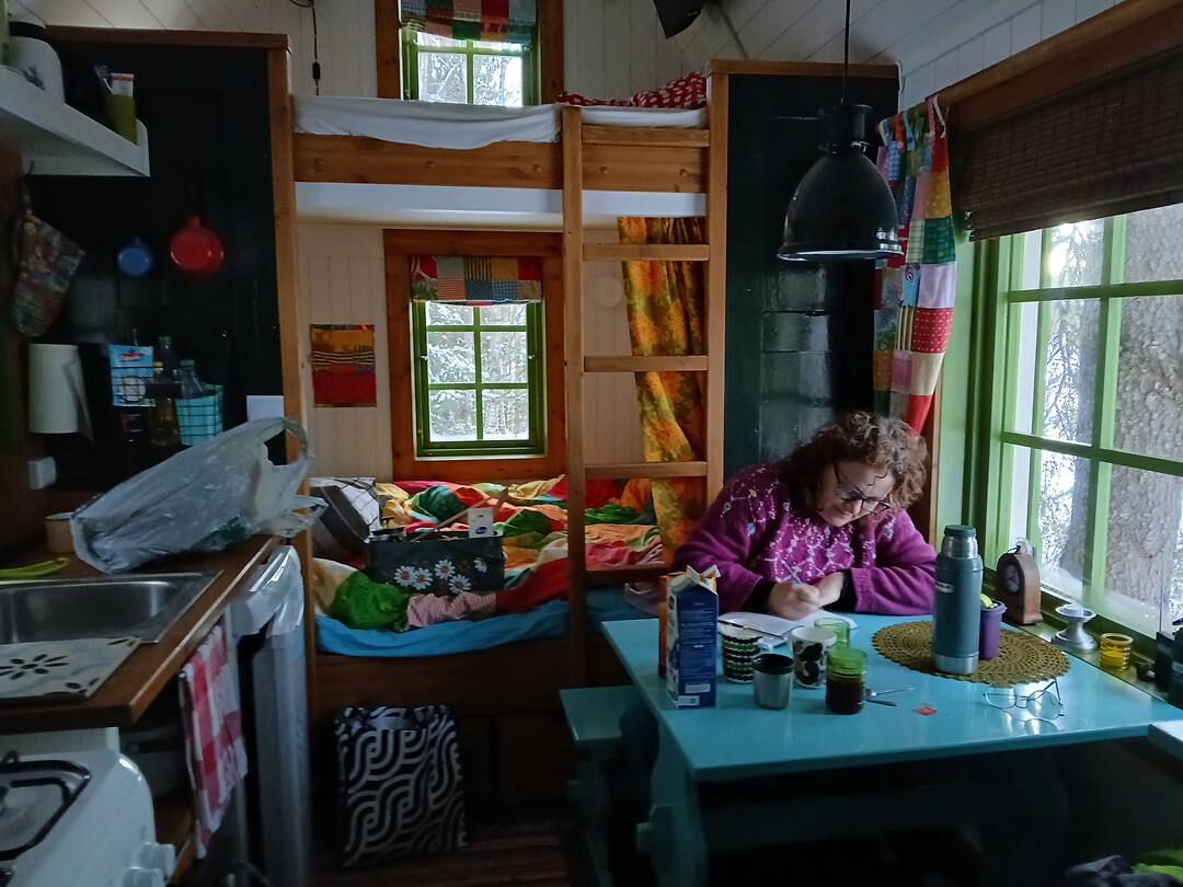 Laatste momenten in hun Tiny huisje
