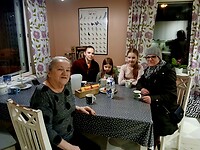 Vier generaties aan tafel