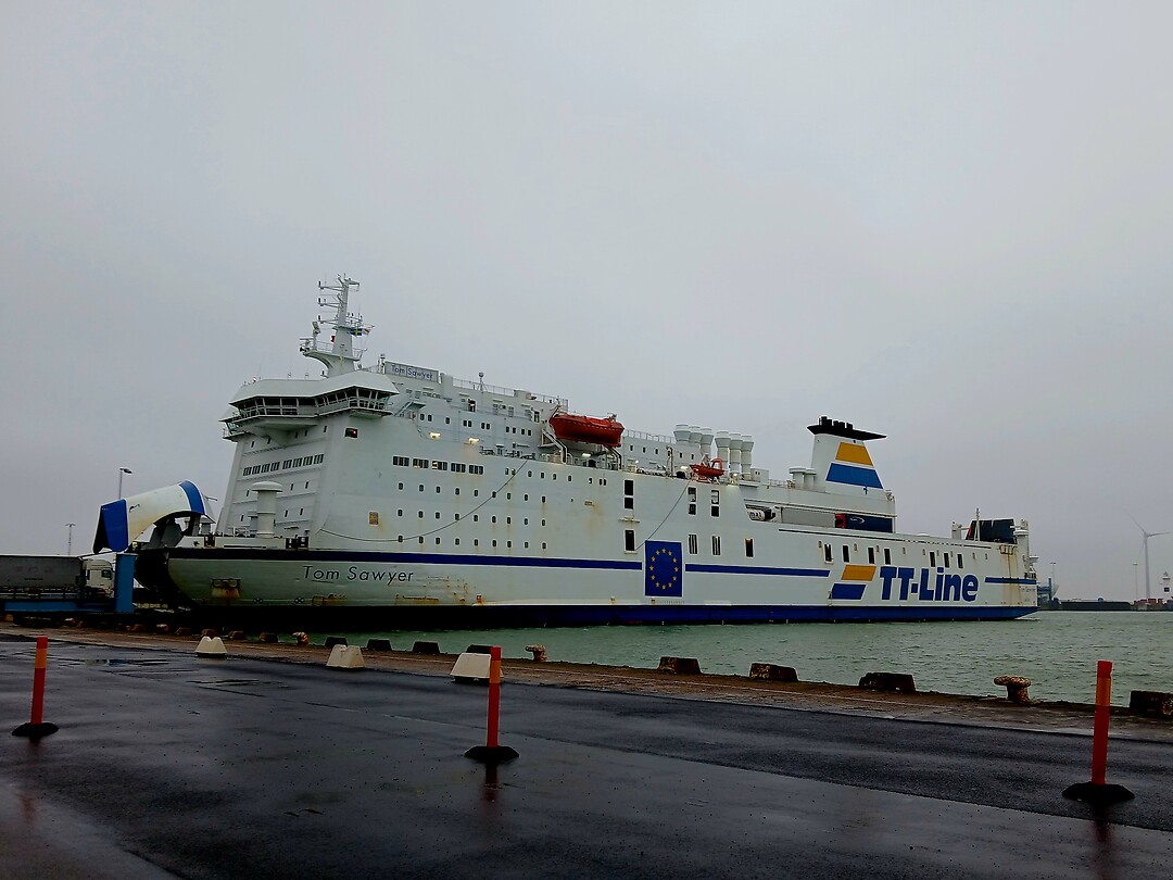 Onze ferry Tom Sawyer van TT-Line