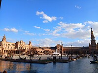 Plaza de España met het paleis, andere kant