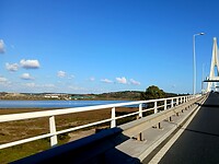 De rivier Guadiana is de grens tussen Spanje en Portugal