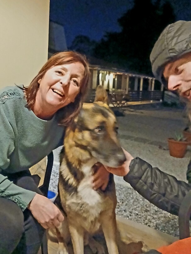 Anja met hun Duitse Scheper Max