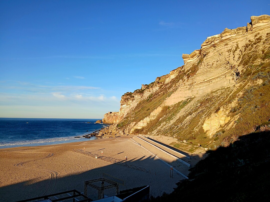 Klif einde strand