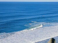 Ervaren surfers trotseren dehoge golven