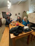 Nagenieten na de pizza