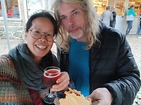 Copo de Palhete (glas rosé) & bifana