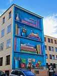 Urban Art Master Class met zijn nieuwe muurschildering voor de San Pedro y San Felices School