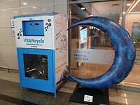 Een recyclagebak voor electronica