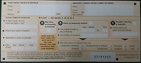 Incoming Passenger Card B