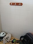 Gratis douche met gepaste aparte plaats voor gerief. Hemels!