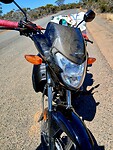 Moto beschadigd van de val