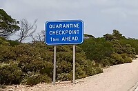 Quarantaine Checkpoint ahead