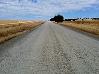 Gravel voor kilometers lang