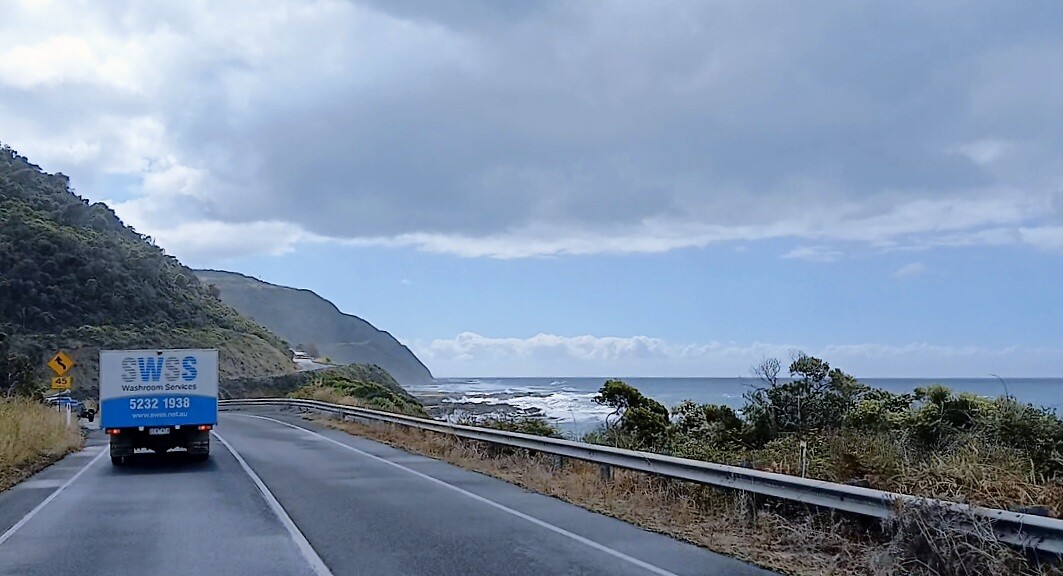 Hervatten onze route op de Great Ocean Road