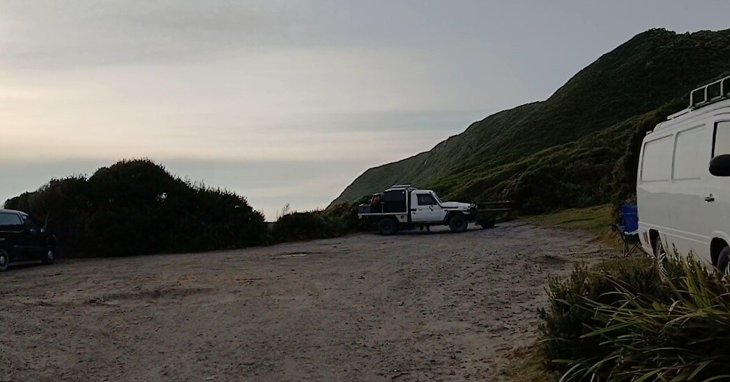 Kampeerplaats aan strand