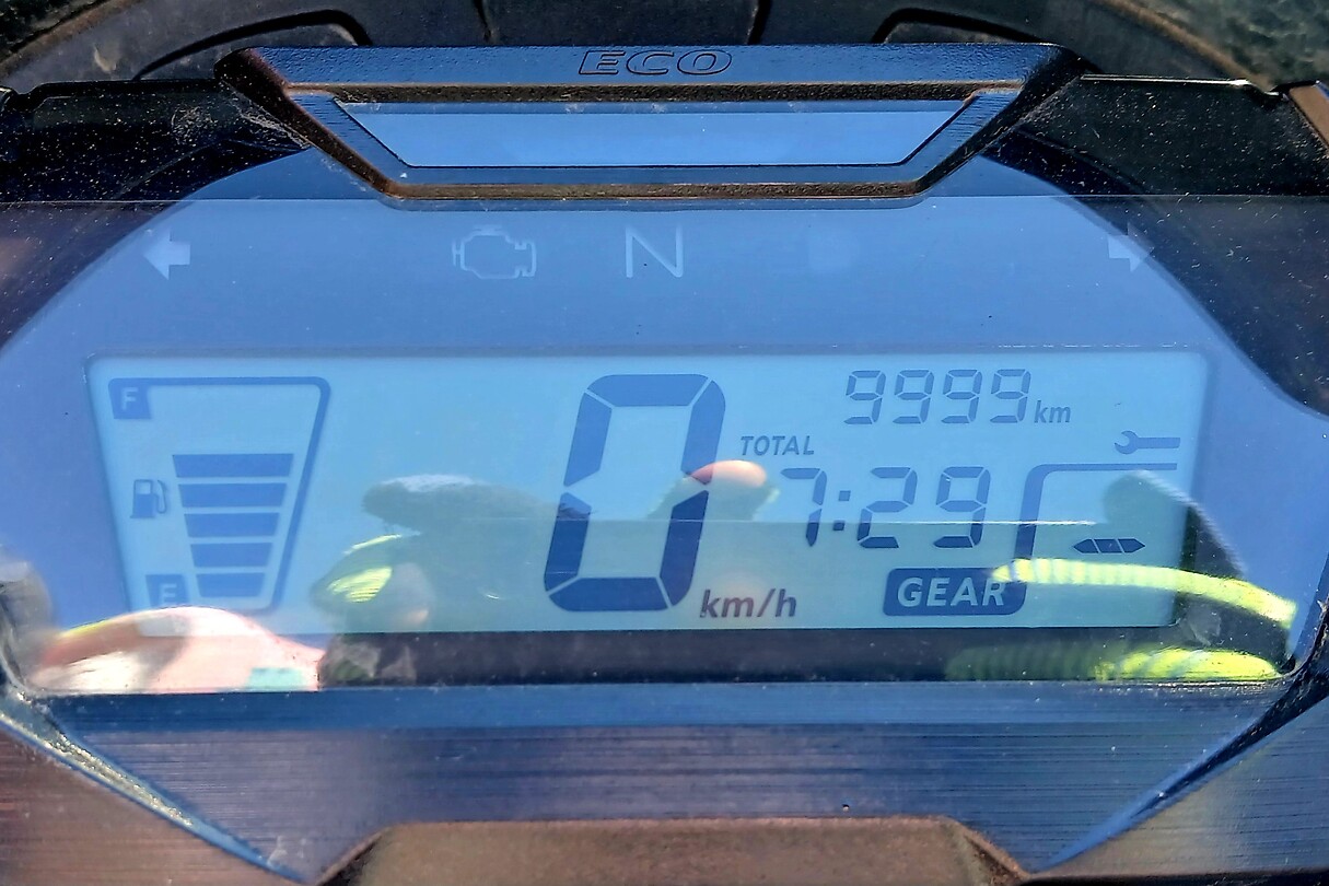 Teller op 9999 km