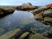 Het water is kristal-helder