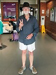 Doug heeft ons naar het Shepparton Station gebracht