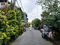 Een typisch straatbeeld in Ubud, Bali