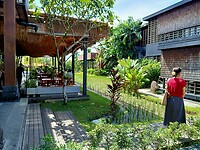 Rijstveld naast het café Pison Ubud