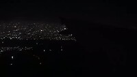 Bali 'snachts vanuit de lucht