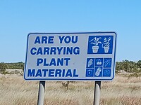 De controlepost nadert om Northern Territory te kunnen betreden