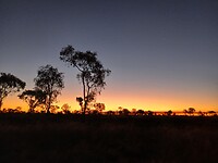 Vuurspuwende zonsondergang