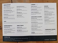 Menu-kaart van Barkly Homestead