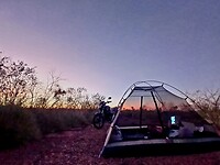 Heerlijke nacht tegemoet enkel wij in de pure natuur