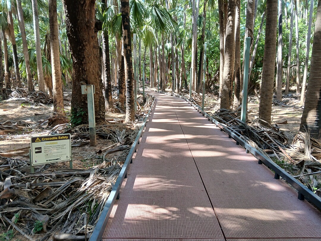 Pad naar de hotspring