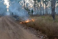Gecontroleerde brandhaard zonder controle