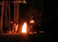 Italianen aan hun kampvuur