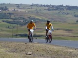 fietsen door het hoogland
